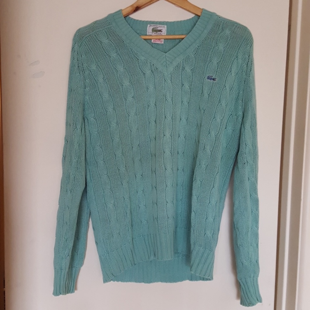 Lacoste Izod vintage v-neck sweater
